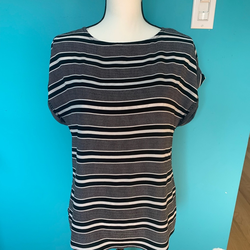 Black blouse Cleo striped